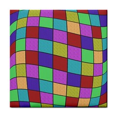 Colorful Cubes  Face Towel by Valentinaart