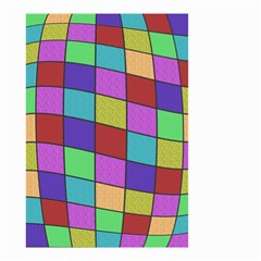 Colorful Cubes  Small Garden Flag (two Sides)