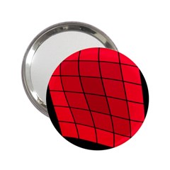 Red Abstraction 2 25  Handbag Mirrors