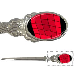 Red Abstraction Letter Openers