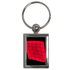 Red Abstraction Key Chains (rectangle)  by Valentinaart