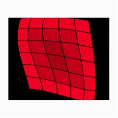 Red Abstraction Small Glasses Cloth