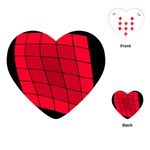 Red abstraction Playing Cards (Heart)  Front