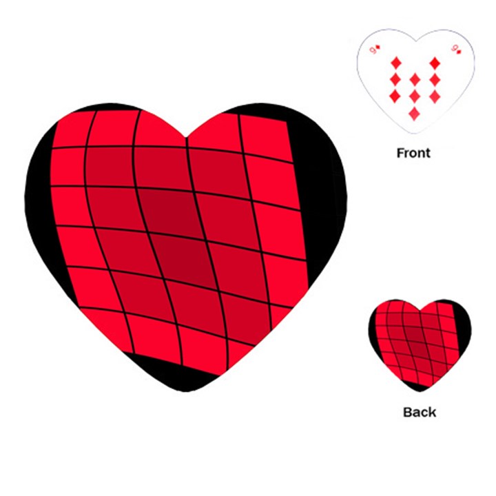 Red abstraction Playing Cards (Heart) 