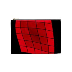 Red Abstraction Cosmetic Bag (medium) 