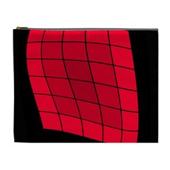 Red Abstraction Cosmetic Bag (xl)