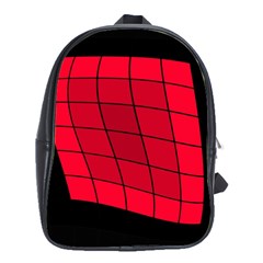 Red Abstraction School Bags(large) 