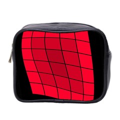 Red Abstraction Mini Toiletries Bag 2-side