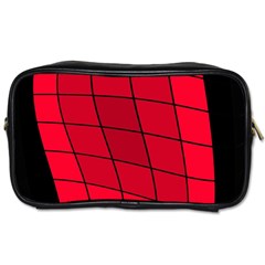 Red Abstraction Toiletries Bags