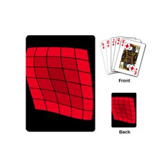 Red Abstraction Playing Cards (mini)  by Valentinaart