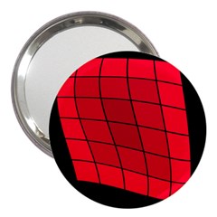 Red Abstraction 3  Handbag Mirrors