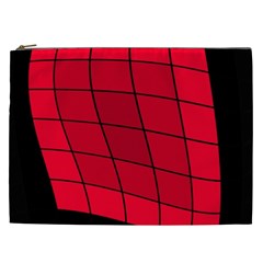 Red Abstraction Cosmetic Bag (xxl)  by Valentinaart