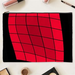 Red Abstraction Cosmetic Bag (xxxl) 