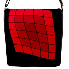 Red Abstraction Flap Messenger Bag (s)