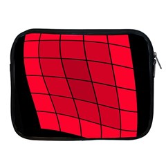 Red Abstraction Apple Ipad 2/3/4 Zipper Cases