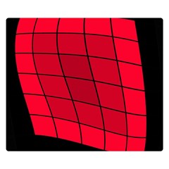 Red Abstraction Double Sided Flano Blanket (small) 