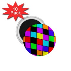 Colorful Cubes  1 75  Magnets (10 Pack) 