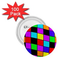 Colorful Cubes  1 75  Buttons (100 Pack) 