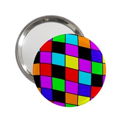 Colorful Cubes  2 25  Handbag Mirrors