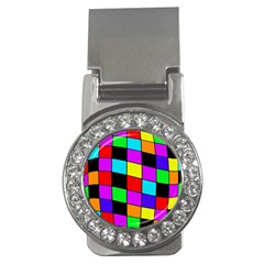 Colorful Cubes  Money Clips (cz) 