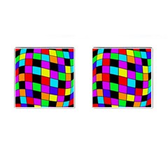 Colorful Cubes  Cufflinks (square)