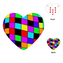 Colorful Cubes  Playing Cards (heart)  by Valentinaart