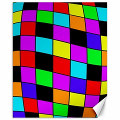 Colorful Cubes  Canvas 16  X 20  