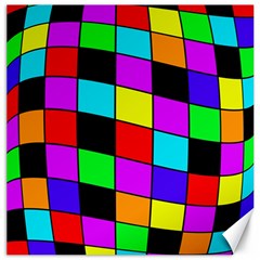 Colorful Cubes  Canvas 20  X 20   by Valentinaart