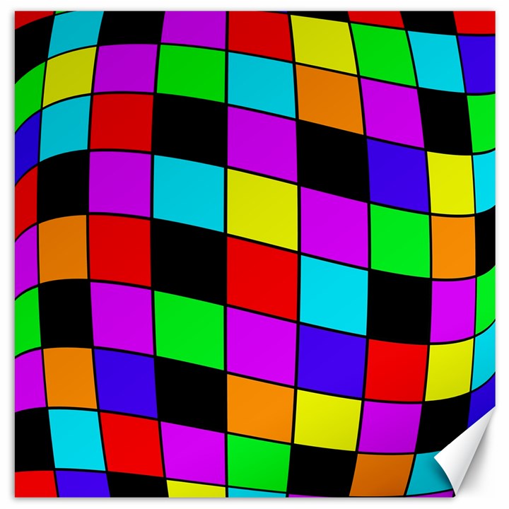 Colorful cubes  Canvas 20  x 20  