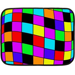 Colorful Cubes  Double Sided Fleece Blanket (mini)  by Valentinaart