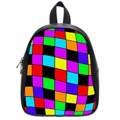 Colorful Cubes  School Bags (small) 