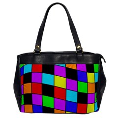 Colorful Cubes  Office Handbags by Valentinaart