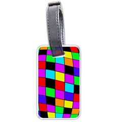 Colorful Cubes  Luggage Tags (one Side) 