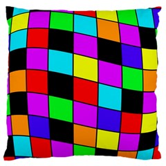 Colorful Cubes  Large Cushion Case (two Sides)