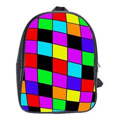 Colorful Cubes  School Bags (xl) 