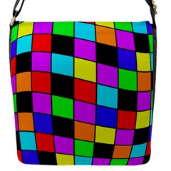 Colorful Cubes  Flap Messenger Bag (s) by Valentinaart