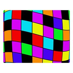 Colorful Cubes  Double Sided Flano Blanket (large)  by Valentinaart