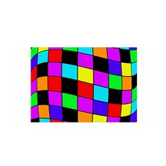 Colorful Cubes  Satin Wrap