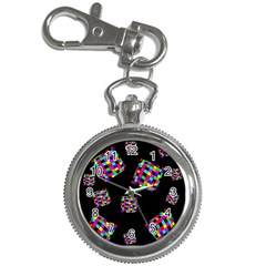 Flying  Colorful Cubes Key Chain Watches