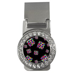 Flying  Colorful Cubes Money Clips (cz) 