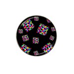 Flying  colorful cubes Hat Clip Ball Marker Front