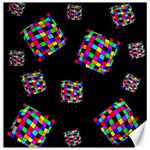 Flying  colorful cubes Canvas 12  x 12   11.4 x11.56  Canvas - 1