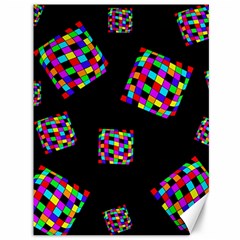 Flying  Colorful Cubes Canvas 36  X 48  