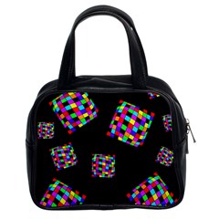 Flying  Colorful Cubes Classic Handbags (2 Sides)