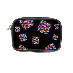 Flying  Colorful Cubes Coin Purse by Valentinaart