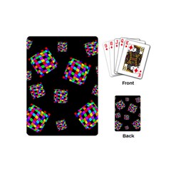 Flying  Colorful Cubes Playing Cards (mini) 