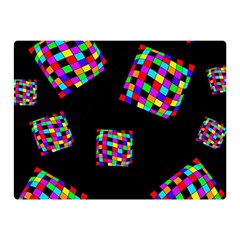 Flying  Colorful Cubes Double Sided Flano Blanket (mini) 