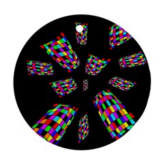 Colorful Abstraction Ornament (round)  by Valentinaart