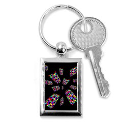 Colorful Abstraction Key Chains (rectangle) 