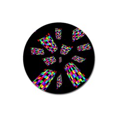 Colorful Abstraction Magnet 3  (round)